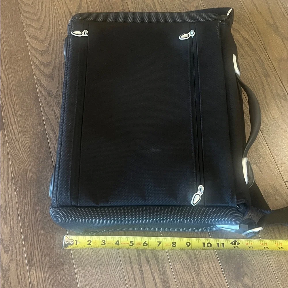 Tumi Alpha Black Nylon Messenger Crossbody Laptop Bag